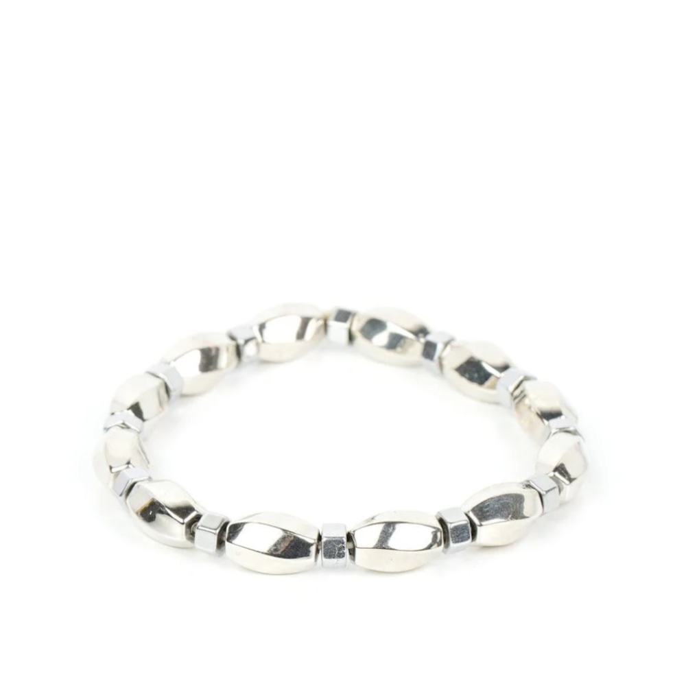 Magnetic Mantra Silver Urban Bracelet